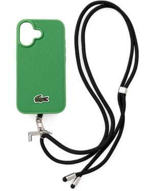 Lacoste Textured Iphone 16 Case - Green