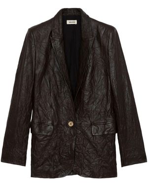Blousons en cuir Zadig Voltaire pour femme Reductions en ligne jusqu a 10 Lyst