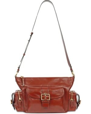 Chloé Camera Leather Crossbody Bag - Red