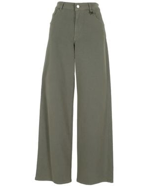 Lorena Antoniazzi Star-Charm Wide-Leg Pants - Green