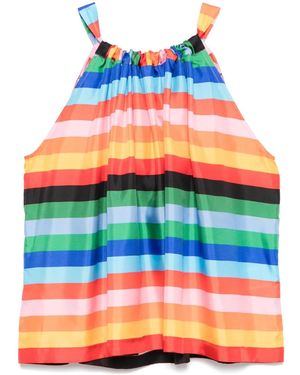 Rianna + Nina Striped Blouse - Blue
