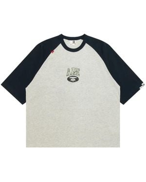 Aape By A Bathing Ape Print T-Shirt - Blue