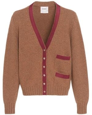 Barrie Cardigan Mit Rwb-Streifen - Braun
