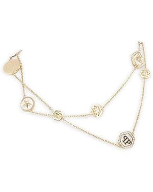 Philipp Plein Collar Con Botones Del Logo - Neutro
