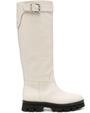 Peserico Leather Boots - White