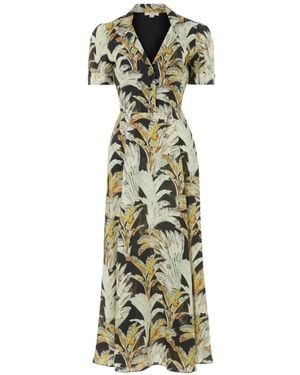 Temperley London Robe Baxter À Imprimé Graphique - Green