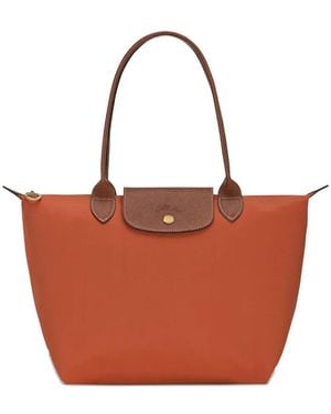 Longchamp Bolso shopper de lona - Blanco