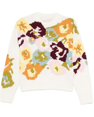 Zimmermann Haut À Fleurs - Blanc