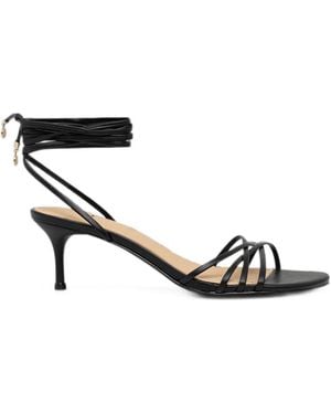 Guess Garsie Strappy Lace-Up Sandals - White