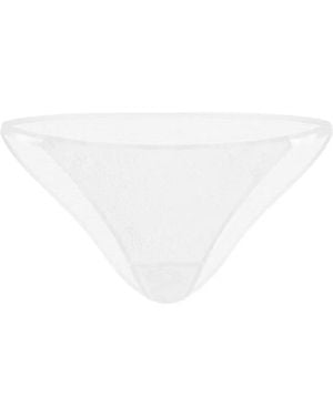 Zhilyova Tara Floral-Lace Briefs - White
