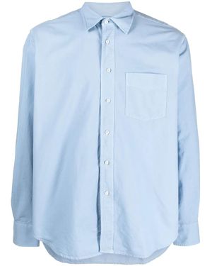 Aspesi Long-Sleeve Cotton Shirt - Blue