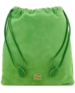 Miu Miu Tasche aus Wildleder - Grün