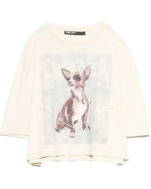 Bimba Y Lola Camel Chihuahua Boxy T-Shirt - Natural