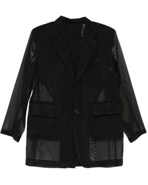 Toga Mesh Blazer - Black