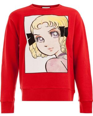 Gucci Anime Print Jumper - Red
