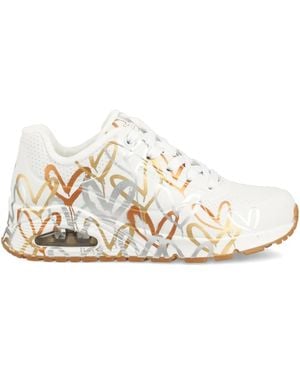 Skechers X Jgoldcrown Uno Loving Love Heart-Print Sneakers - White