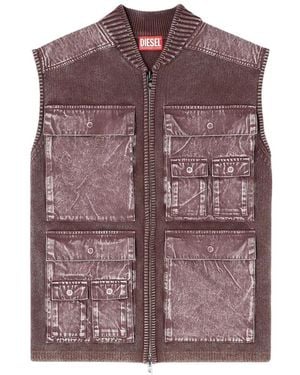 DIESEL K-Giulius Cardigan - Purple