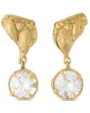 Loveness Lee Tota Sapphire Drop Earrings - Metallic