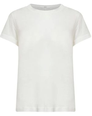 Co. Ribbed Crewneck T-Shirt - White