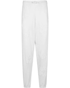 DENIM TEARS Mono Cotton Wreath Track Trousers - White