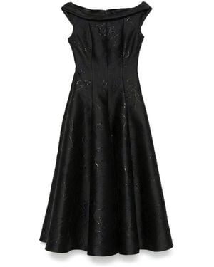 Talbot Runhof Tomini5 Midi Dress - Black