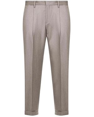 D4.0 Pleat Turn-Up Pants - Gray