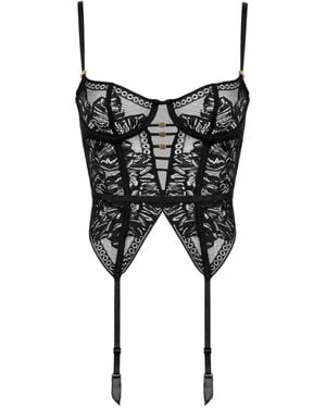 Aubade Corsetto Love Soul Con Inserti - Nero