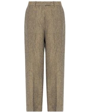 Officine Generale Linen Pants 'Azora' - Natural