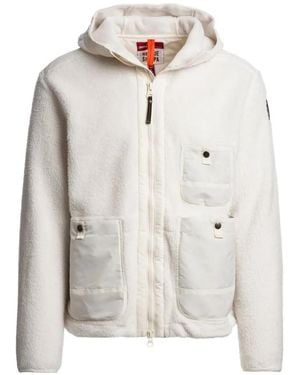 Parajumpers Sundre Hoodie Met Logo-Patch - Wit