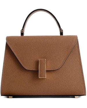 Valextra Micro Iside leather crossbody bag - Braun