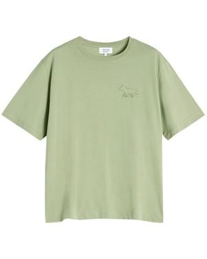 Maison Kitsuné Fox Crew-Neck T-Shirt - Green