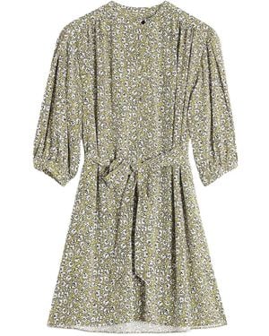 Maison Kitsuné Tunic Gathered Dress - Grey