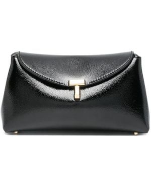 TOTEME Leather Clutch Bag - Black