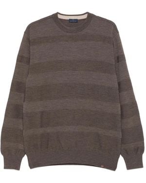 Paul & Shark Gestreifter Pullover - Braun
