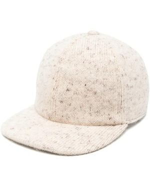 Fabiana Filippi Wool Blend Baseball Cap - Natural