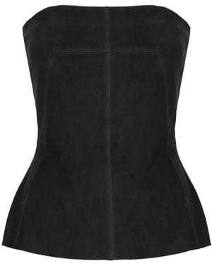 Rick Owens Strapless Top - Black
