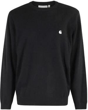 Carhartt Logo Crew Neck Sweatshirt - Black