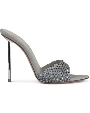 Le Silla Gilda Embellished Mules - White