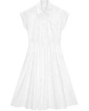 MSGM Pocket Midi Dress - White