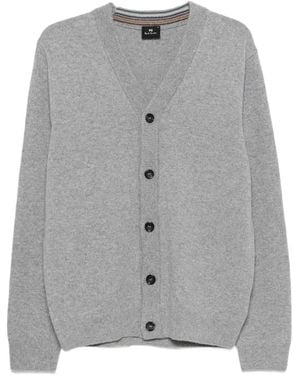 Paul Smith Button-Up Wool Cardigan - Gray