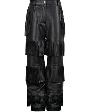 Martine Rose Fringed Trousers - Black