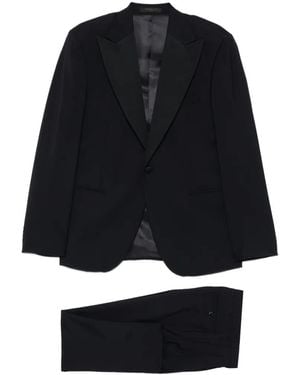 Corneliani Peak-lapel single-breasted suit - Schwarz