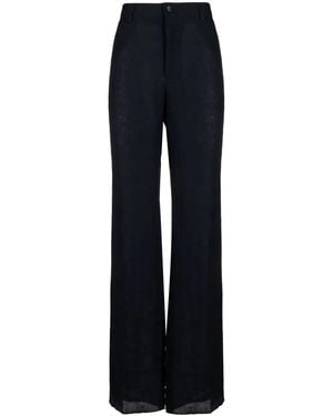 Dolce & Gabbana Pantalone In Lino - Blu