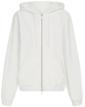 Ferragamo Zip-Up Hoodie - White
