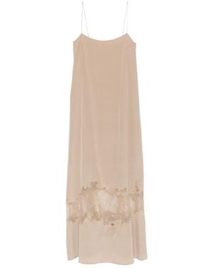 STAUD Lace-trimmed Slip Dress - ナチュラル