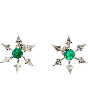 Arunashi Paraiba And Diamond Earrings - White