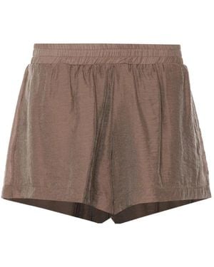 Elle Pantalones cortos con cinturilla elástica - Marrón