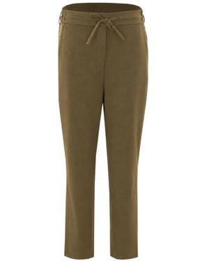 RUE DU BAC Drawstring-Waistband Tapered Pants - Green