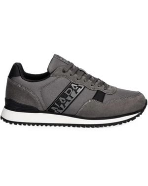 Napapijri Logo-Patch Sneakers - Grigio