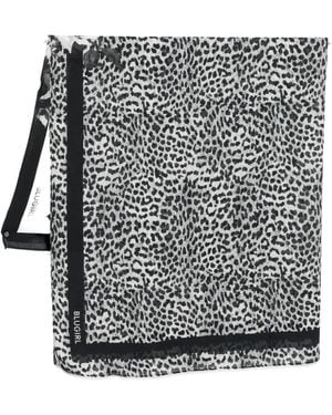Blugirl Blumarine Animal-Print Scarf - Black